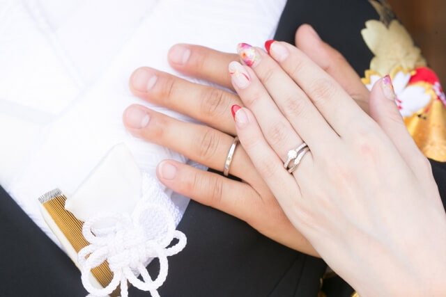 和装で前撮りする際のおすすめネイルデザイン